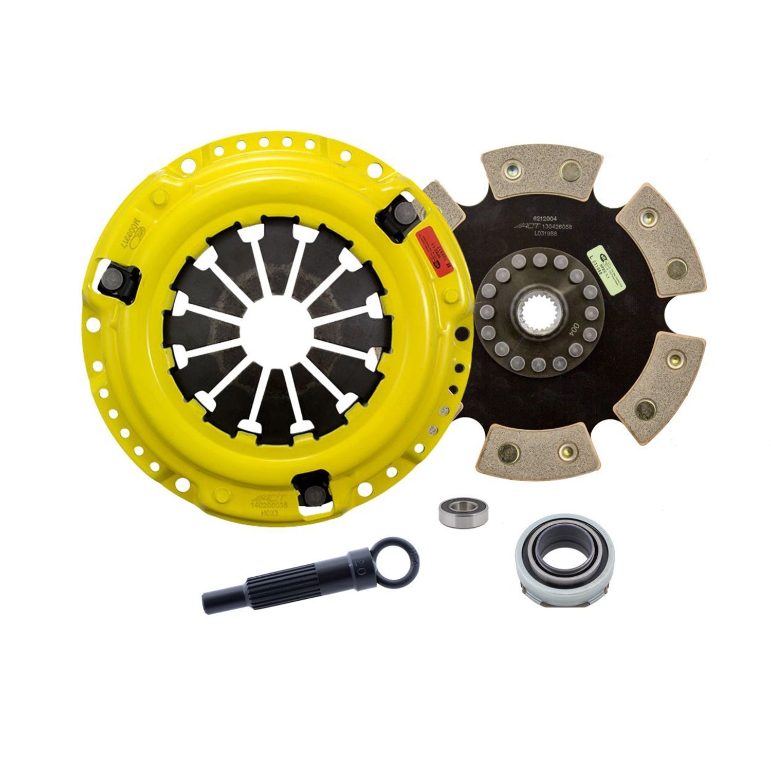 Heavy Duty Race Rigid 6 Pad Clutch Kit <br> 1989-1991 Honda Civic