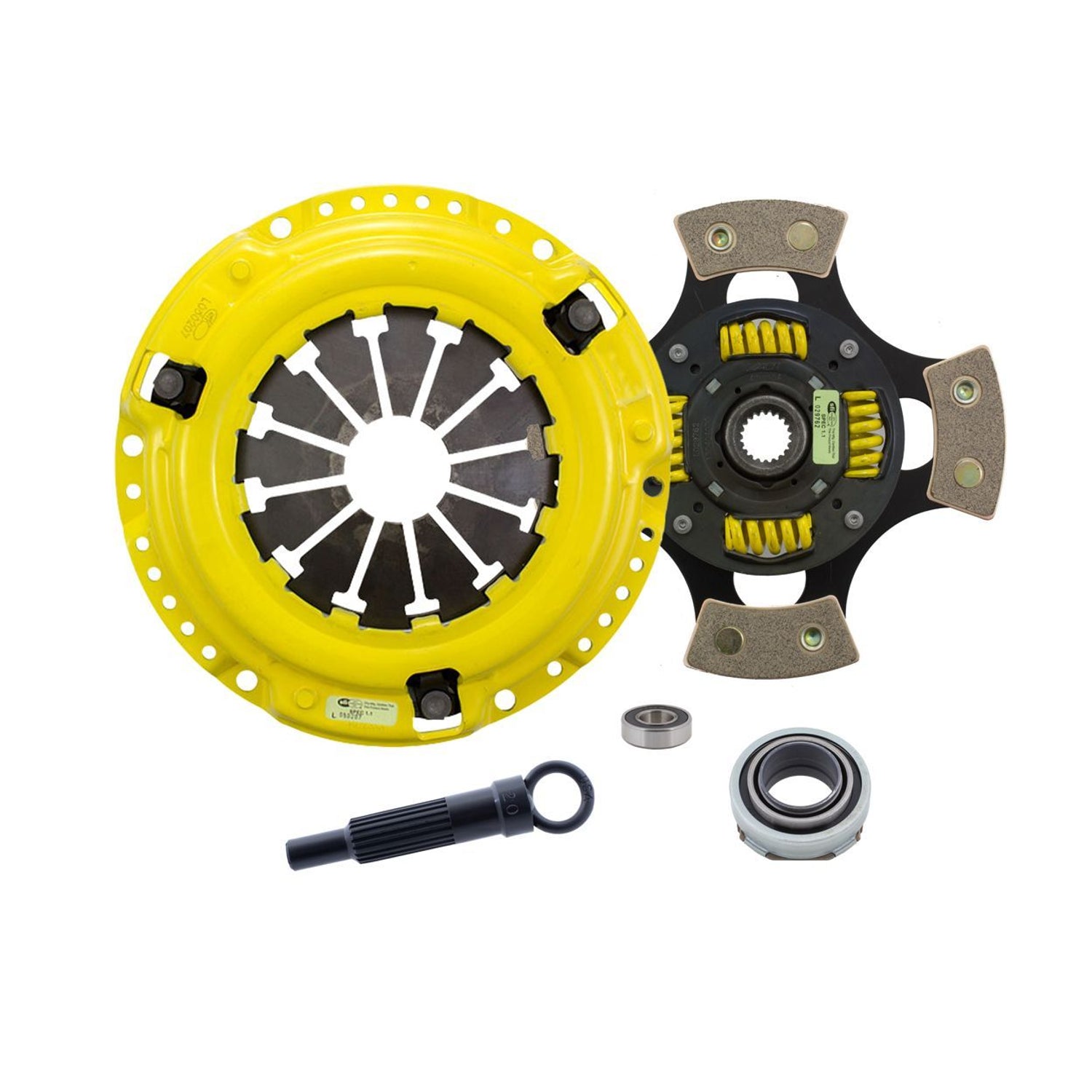 Max Extreme Race Sprung 4 Pad Clutch Kit <br> 1989-1991 Honda Civic