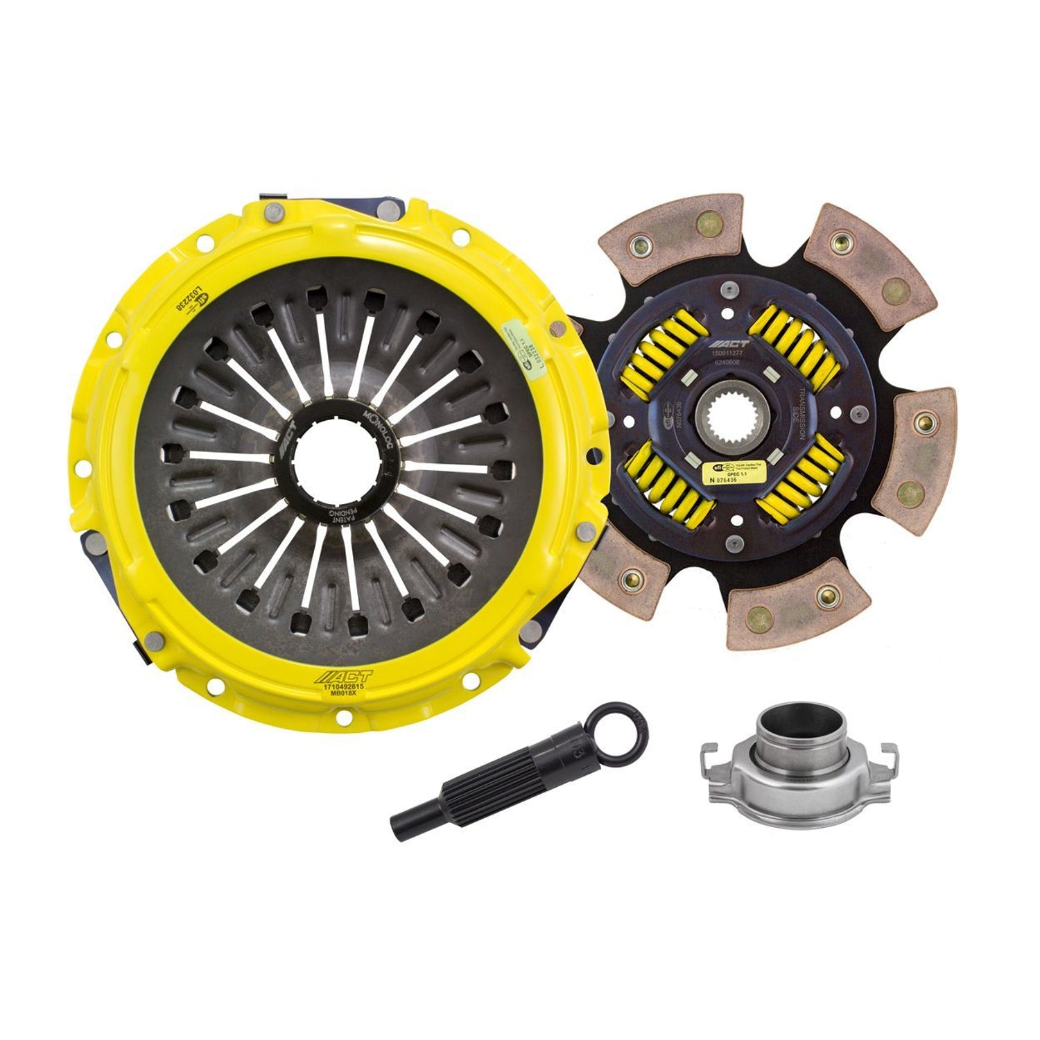 Extreme Race Sprung 6 Pad Clutch Kit with Monoloc <br> 2003-2006 Mitsubishi Lancer