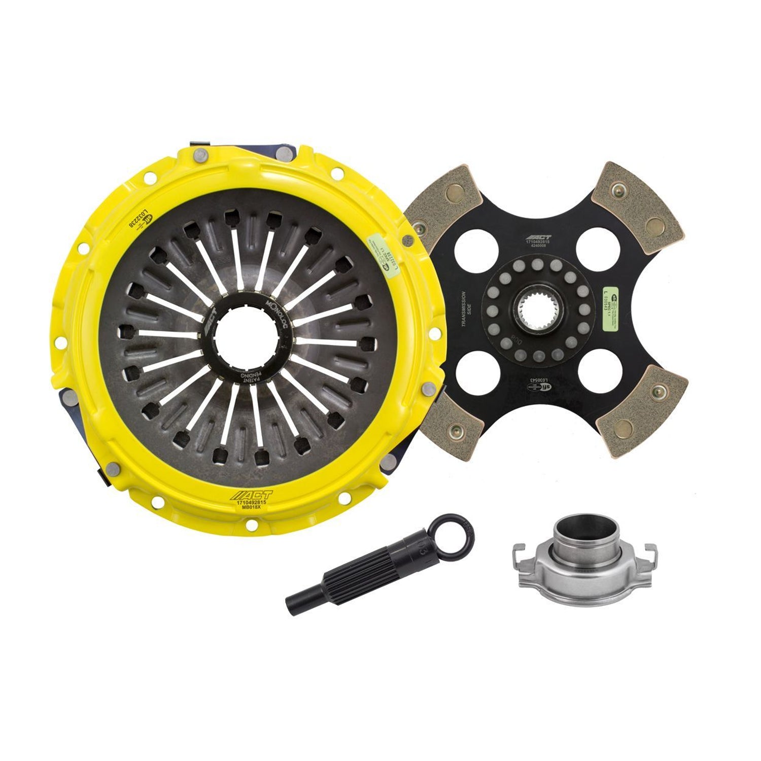 Extreme Race Rigid 4 Pad Clutch Kit w/Monoloc <br> 2003-2006 Mitsubishi Lancer