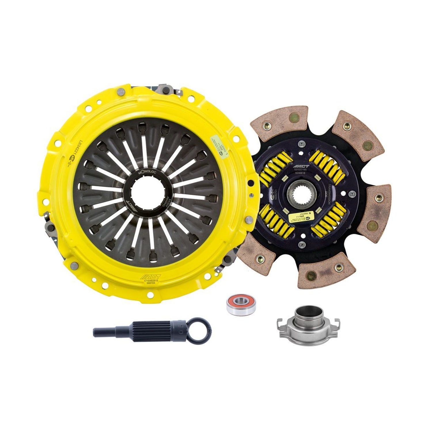 Extreme Race Sprung 6 Pad Clutch Kit with Monoloc <br> 04-21 Subaru WRX STI Impreza Legacy