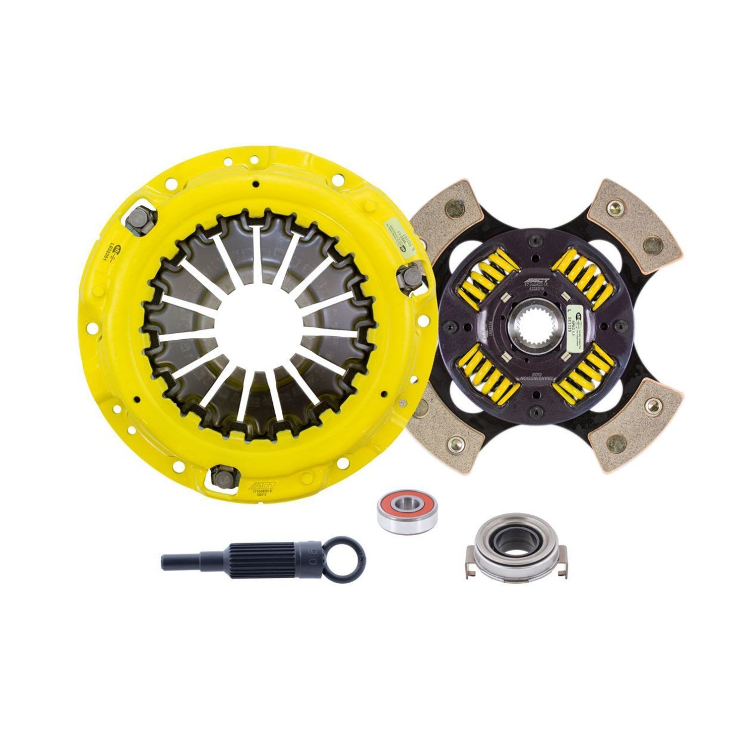 Heavy Duty Race Sprung 4 Pad Clutch Kit <br> 05-14 Subaru WRX Legacy Outback Impreza Forester