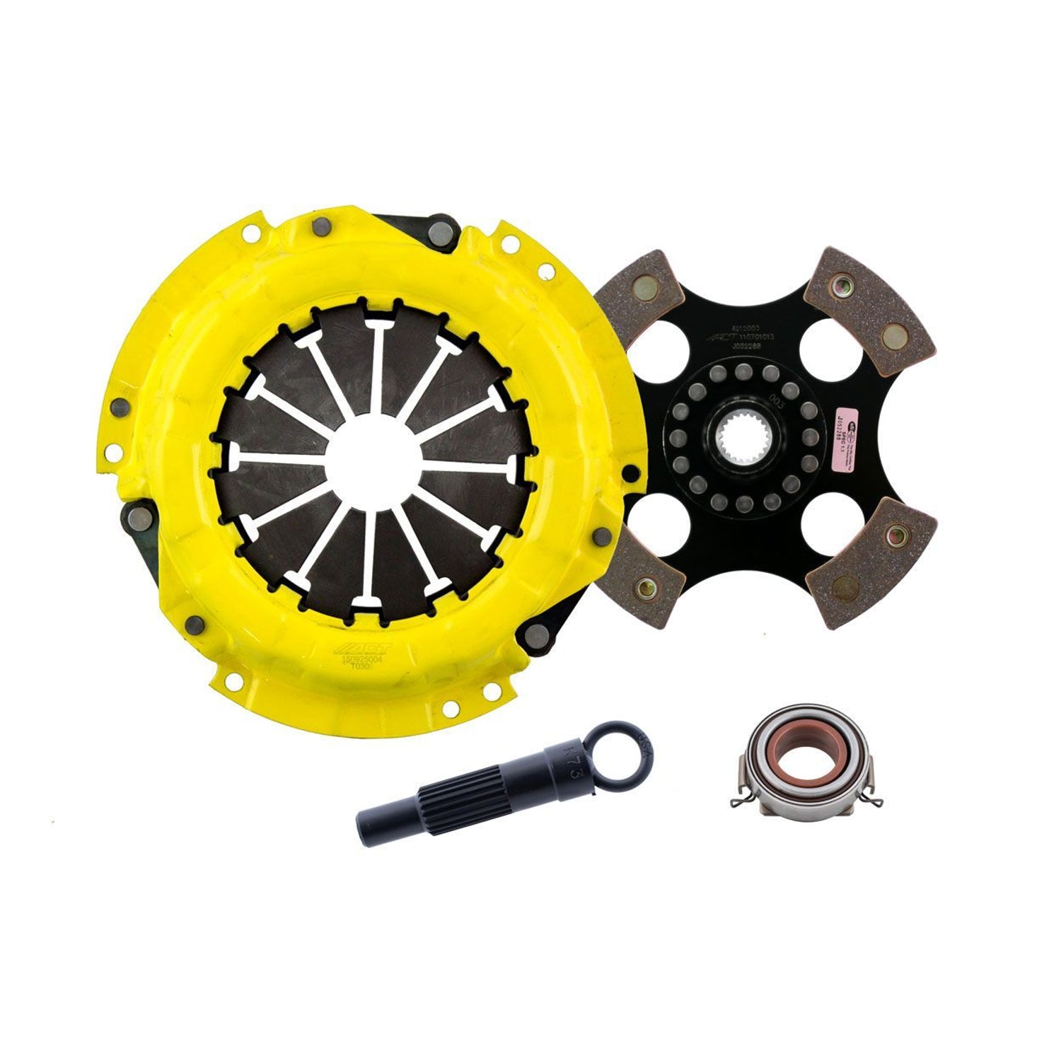Heavy Duty Race Rigid 4 Pad Clutch Kit <br> 85-91 Toyota Corolla Celica MR2 90-91 Geo Prizm