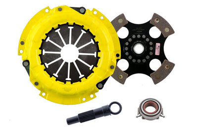 Heavy Duty Race Rigid 4 Pad Clutch Kit <br> 85-91 Toyota Corolla Celica MR2 90-91 Geo Prizm