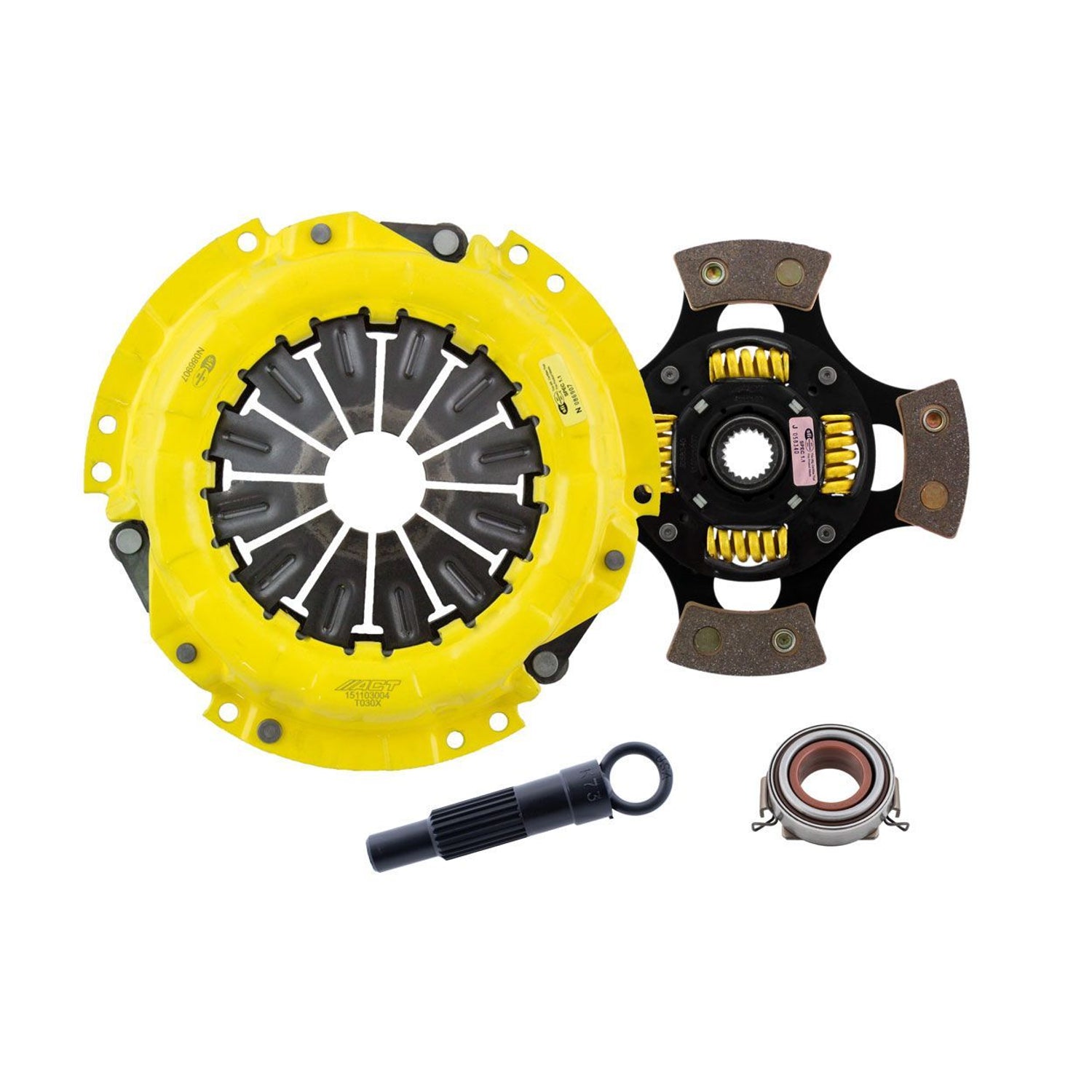 Sport Race Sprung 4 Pad Clutch Kit <br> 85-91 Toyota Corolla Celica MR2 90-91 Geo Prizm