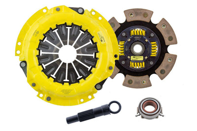 Sport Race Sprung 6 Pad Clutch Kit <br> 85-91 Toyota Corolla Celica MR2 90-91 Geo Prizm