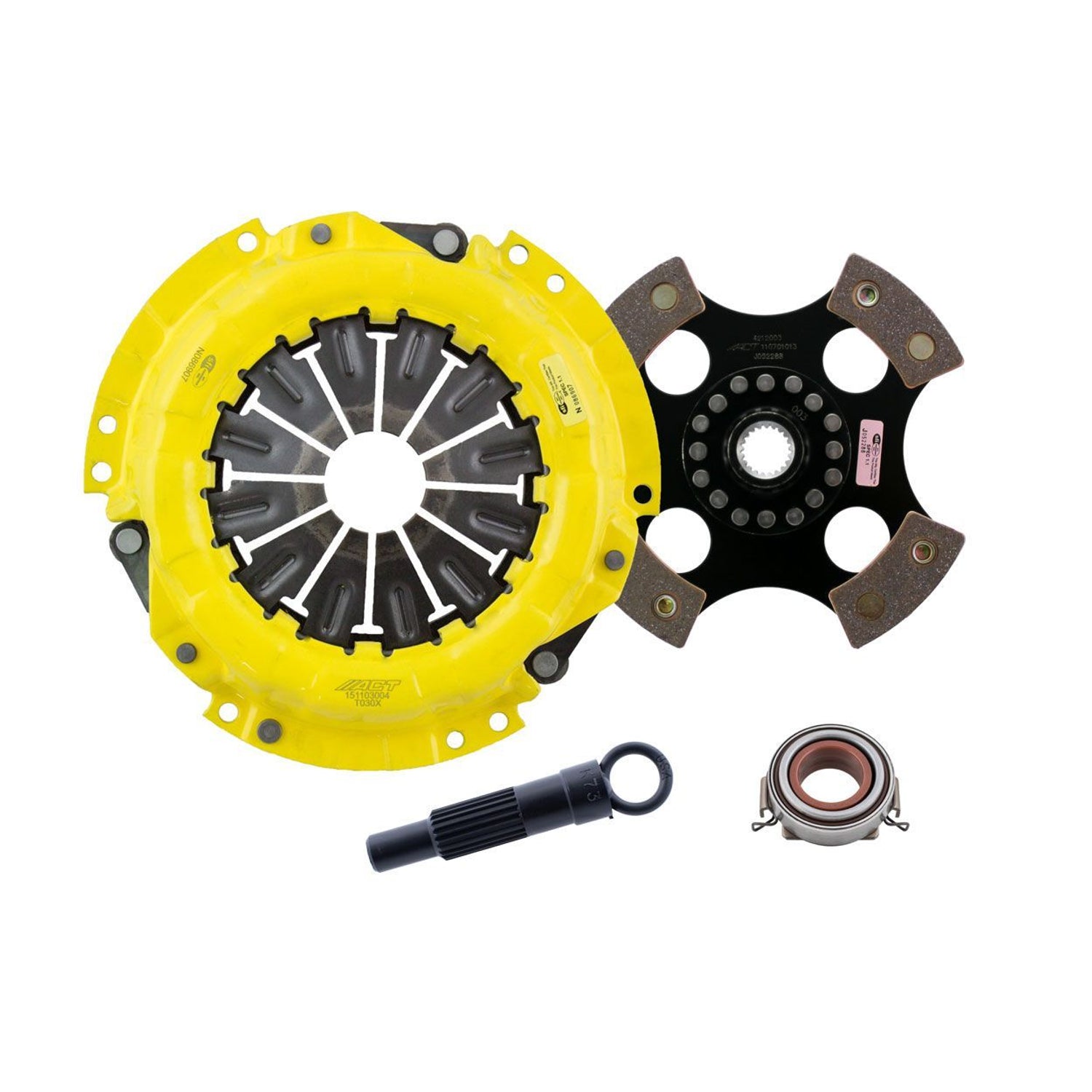 Sport Race Rigid 4 Pad Clutch Kit <br> 85-91 Toyota Corolla Celica MR2 90-91 Geo Prizm