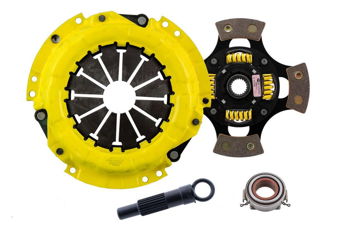 Extreme Race Sprung 4 Pad Clutch Kit <br> 85-91 Toyota Corolla Celica MR2 90-91 Geo Prizm