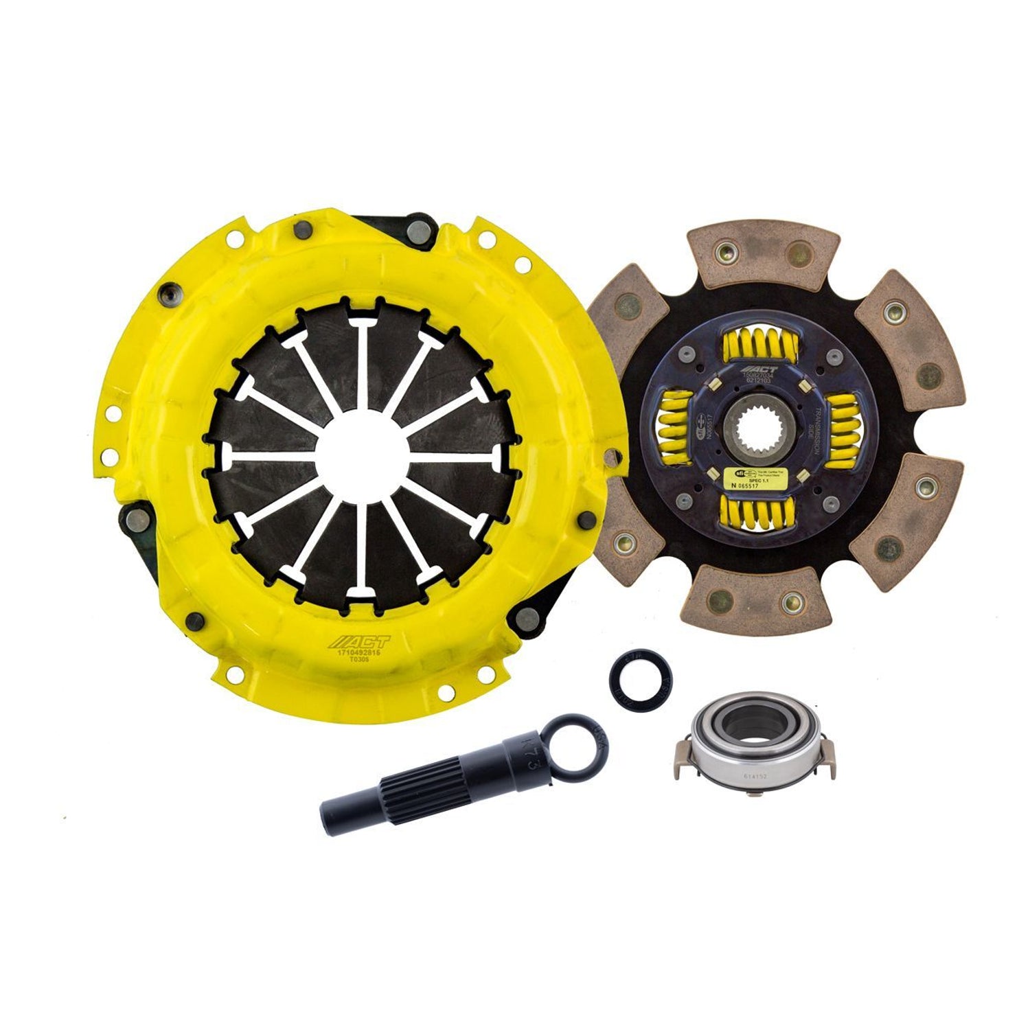 Sport Race Sprung 6 Pad Clutch Kit <br> 91-13 Toyota Corolla Matrix Vibe Celica Geo Prizm