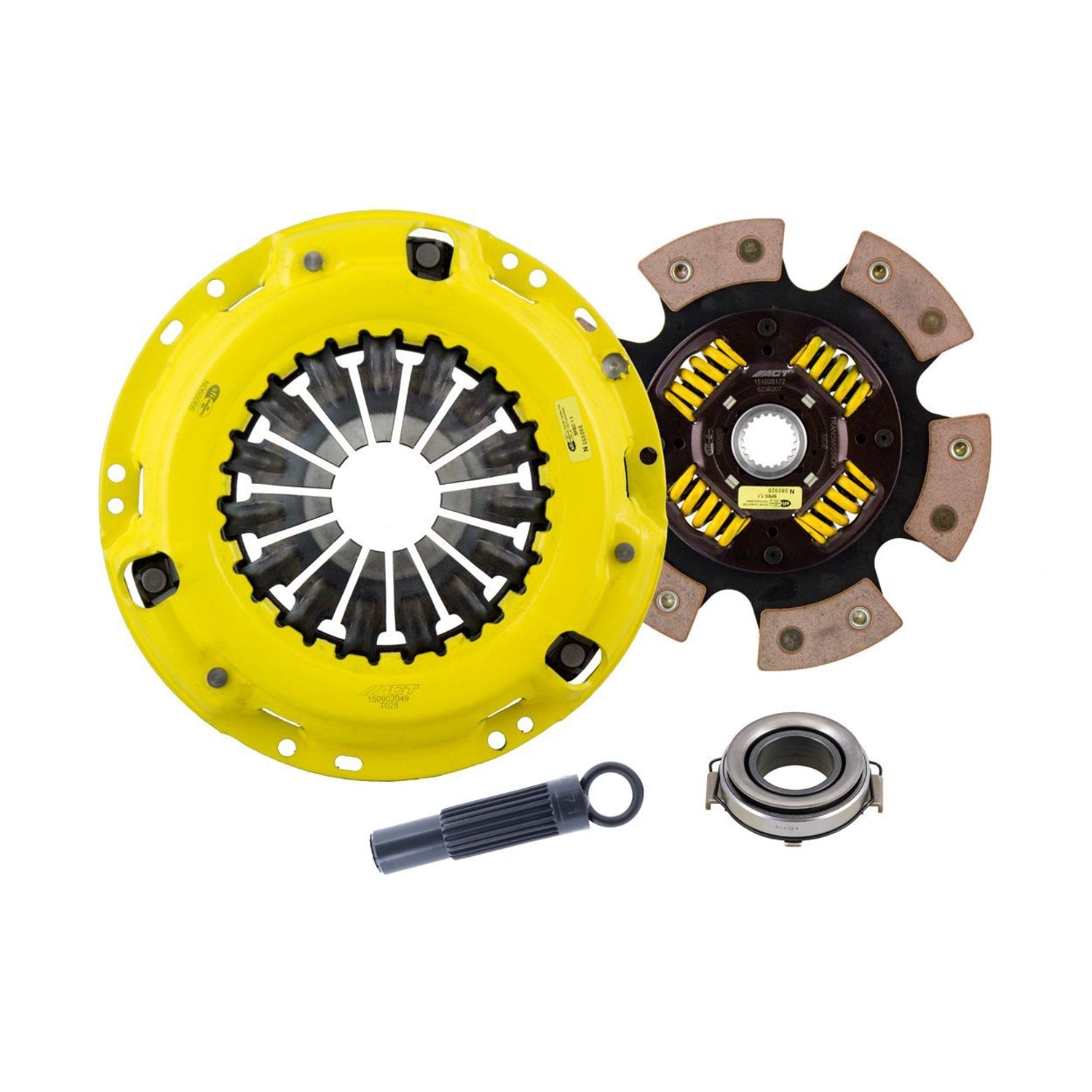 Heavy Duty Race Sprung 6 Pad Clutch Kit <br> 09-13 Toyota Corolla Matrix 06-15 Scion tC xB