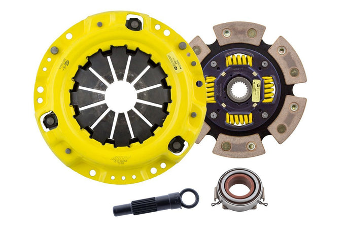 Heavy Duty Race Sprung 6 Pad Clutch Kit <br> 86-91 Toyota Corolla Tercel Chevy Nova Geo Prizm