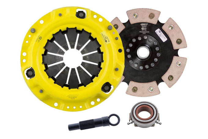 Heavy Duty Race Rigid 6 Pad Clutch Kit <br> 86-91 Toyota Corolla Tercel Chevy Nova Geo Prizm