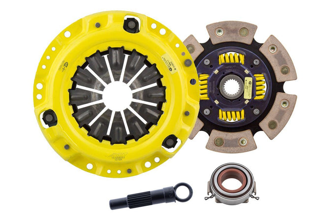 Extreme Race Sprung 6 Pad Clutch Kit <br> 86-91 Toyota Corolla Tercel Chevy Nova Geo Prizm