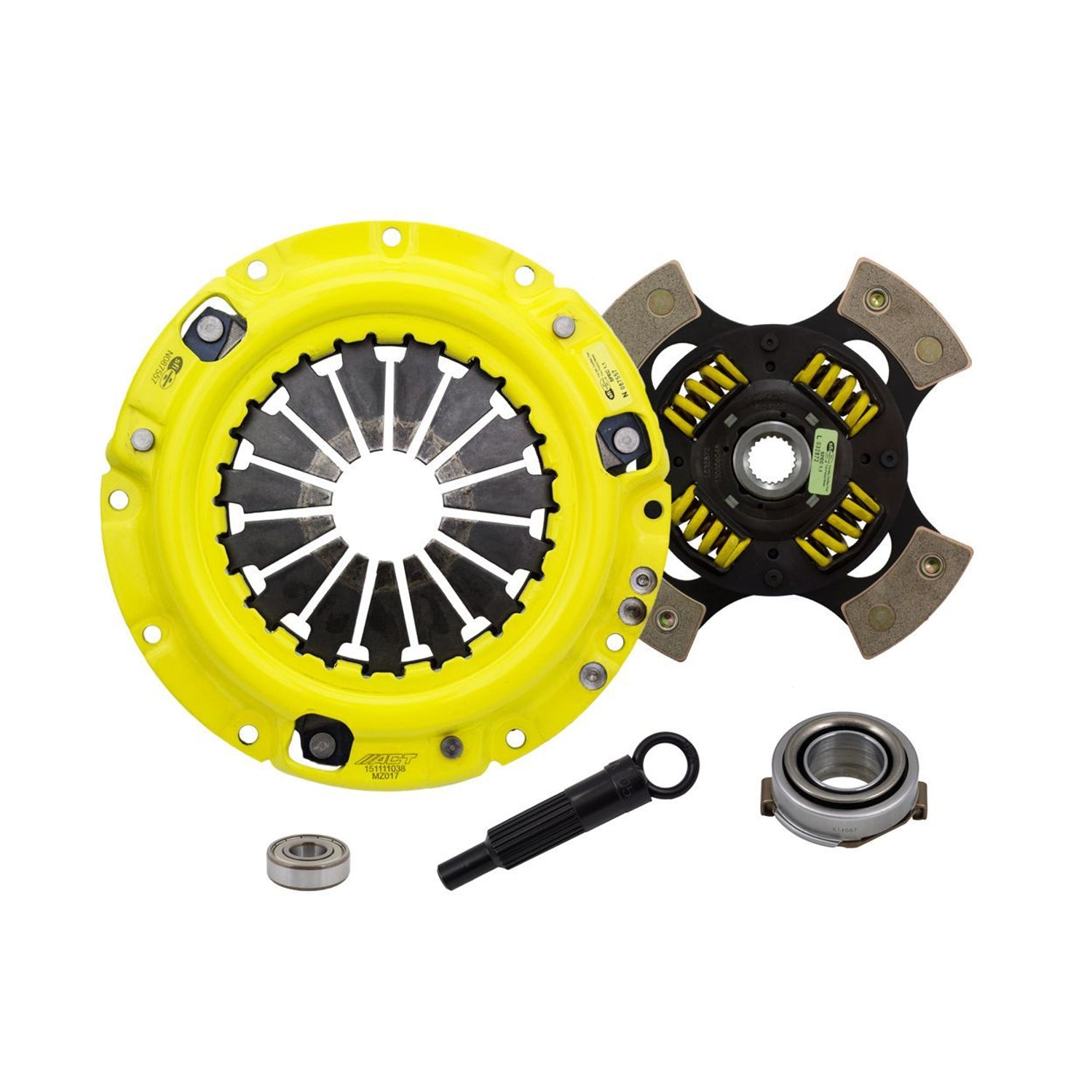 Heavy Duty Race Sprung 4 Pad Clutch Kit <br> 88-03 Mazda MX-6 626 323 Kia Sephia Spectra