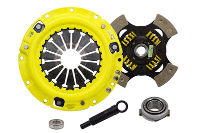 Heavy Duty Race Sprung 4 Pad Clutch Kit <br> 88-03 Mazda MX-6 626 323 Kia Sephia Spectra
