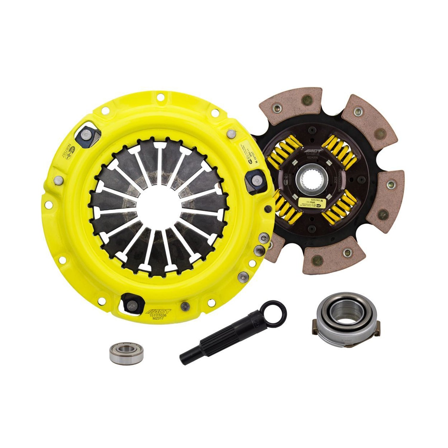 Heavy Duty Race Sprung 6 Pad Clutch Kit <br> 88-03 Mazda MX-6 626 323 Kia Sephia Spectra