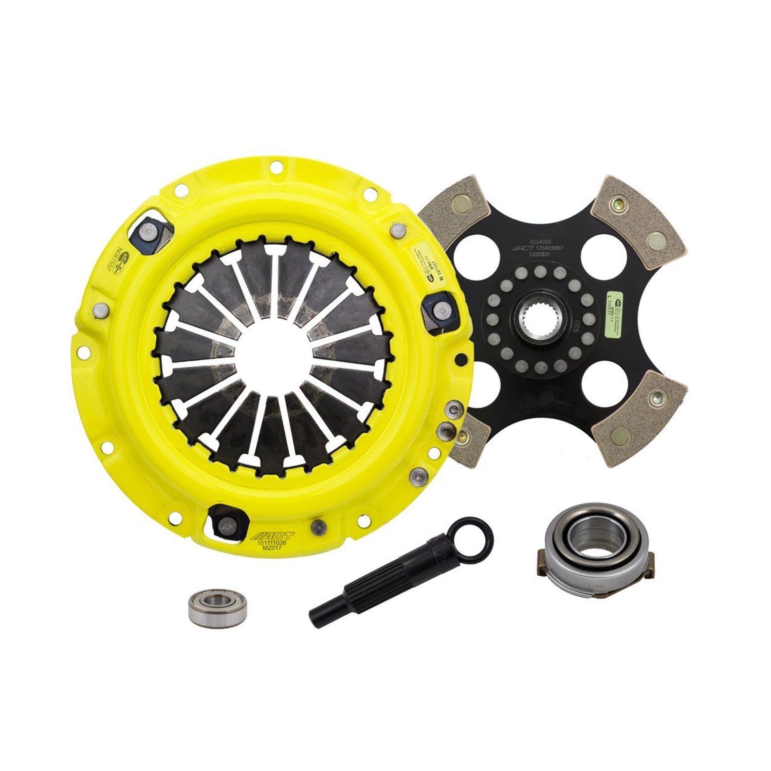 Heavy Duty Race Rigid 4 Pad Clutch Kit <br> 88-03 Mazda MX-6 626 323 Kia Sephia Spectra