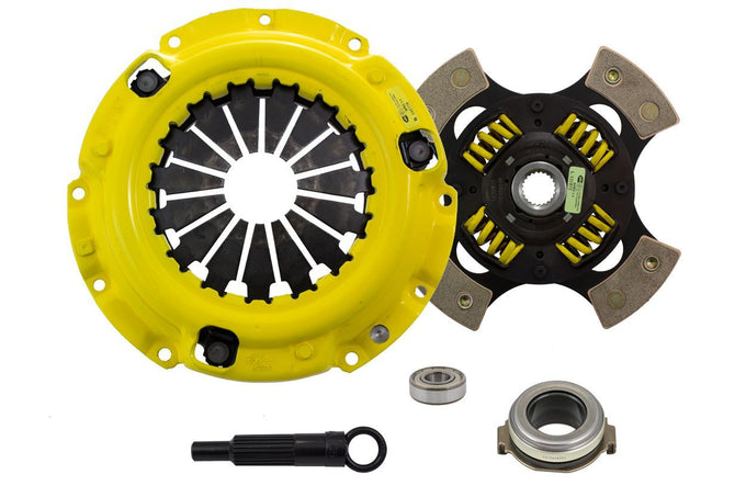 Heavy Duty Race Sprung 4 Pad Clutch Kit <br> 93-03 Mazda Protege Protege5 626 MX-6 Ford Probe