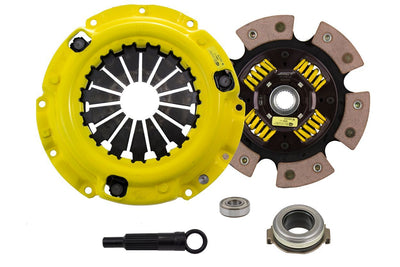 Heavy Duty Race Sprung 6 Pad Clutch Kit <br> 93-03 Mazda Protege Protege5 626 MX-6 Ford Probe
