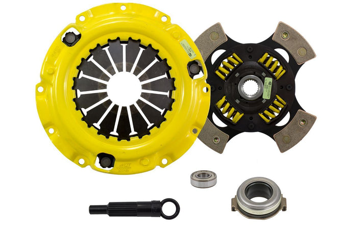 Extreme Race Sprung 4 Pad Clutch Kit <br> 93-03 Mazda Protege Protege5 626 MX-6 Ford Probe