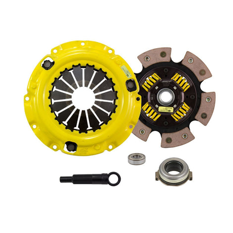 Extreme Race Sprung 6 Pad Clutch Kit <br> 93-03 Mazda Protege Protege5 626 MX-6 Ford Probe