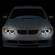 Dual 3D Crystal LED Turn Signal Projector Headlight<br>06-08 BMW E90 323i, 325i, 328xi, 330i