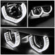Dual 3D Crystal LED Turn Signal Projector Headlight<br>06-08 BMW E90 323i, 325i, 328xi, 330i