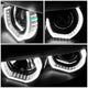 Dual 3D Crystal LED Turn Signal Projector Headlight<br>06-08 BMW E90 323i, 325i, 328xi, 330i