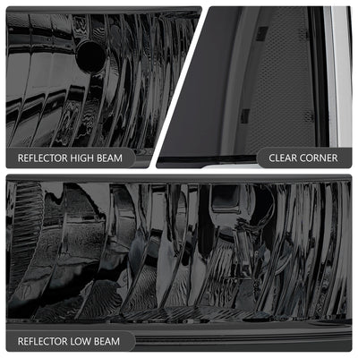 Box-Style LED DRL Sequential Headlight+Bumper Lamp <br>14-15 Chevy Silverado 1500
