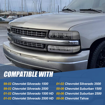 C-Style LED DRL Headlight+Bumper Lamp <br>99-06 Chevy Silverado, Suburban, Tahoe