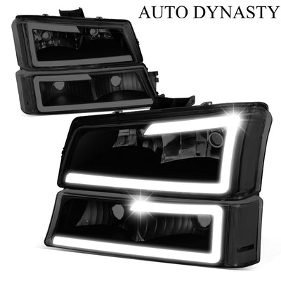 LED DRL Bumper Lamp+Headlights <br>03-07 Chevy Silverado, Avalanche