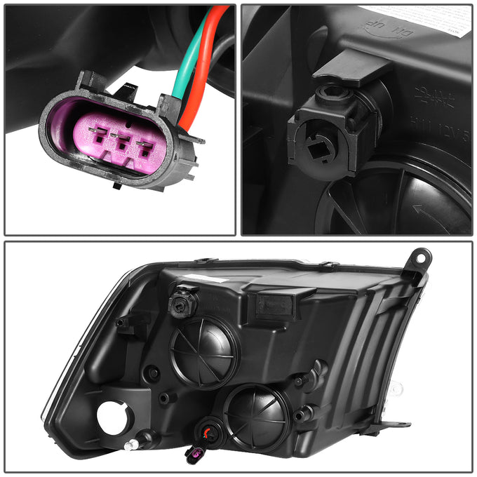Factory Style Headlights Assembly <br>09-18 Dodge Ram 1500, 2500, 3500, 4500, 5500