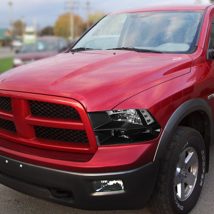 Factory Style Headlights Assembly <br>09-18 Dodge Ram 1500, 2500, 3500, 4500, 5500