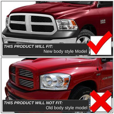 Factory Style Headlights Assembly <br>09-18 Dodge Ram 1500, 2500, 3500, 4500, 5500