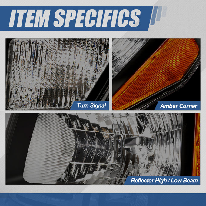 Factory Style Headlights Assembly <br>09-14 Ford F-150