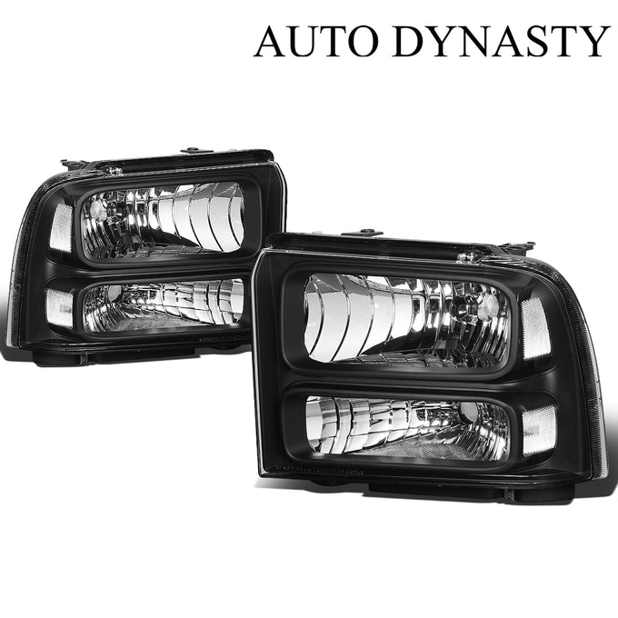Factory Style Headlights Assembly <br>05-07 Ford F-250 F-350 F-450 F-550 Super Duty