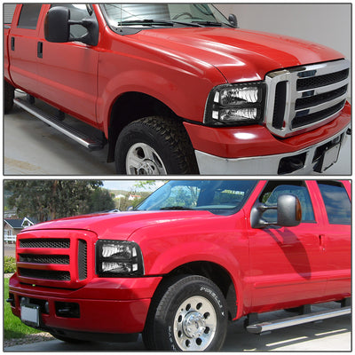 Factory Style Headlights Assembly <br>05-07 Ford F-250 F-350 F-450 F-550 Super Duty