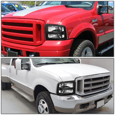 Factory Style Headlights Assembly <br>05-07 Ford F-250 F-350 F-450 F-550 Super Duty