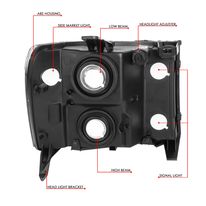 Factory Style Headlight Assembly <br>07-14 GMC Sierra 1500,2500,3500HD GMT900