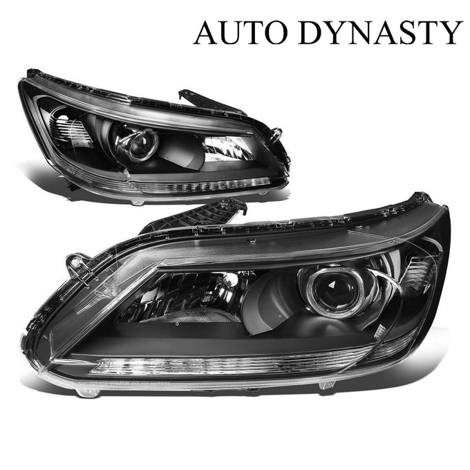 Factory Style Projector Headlights Assembly <br>13-15 Honda Accord 4-Door