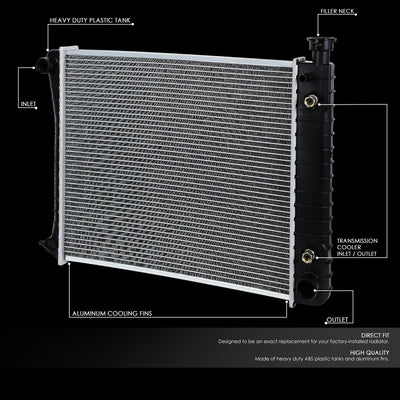 DPI 434 Factory Style 1-Row Cooling Radiator <br>88-95 Chevy GMC C/K, Suburban AT 4.3L 5.0L 5.7L