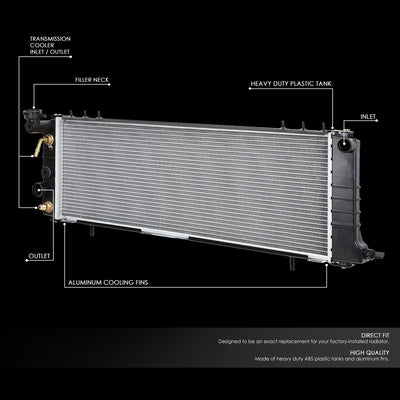 DPI 1193 Factory Style 1-Row Cooling Radiator <br>91-01 Jeep Cherokee, Comanche AT