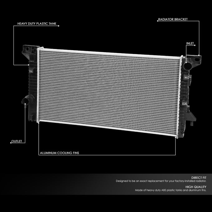 DPI 13045 Factory Style 1-Row Cooling Radiator <br>07-08 Ford Expedition, Lincoln Navigator 5.4L V8