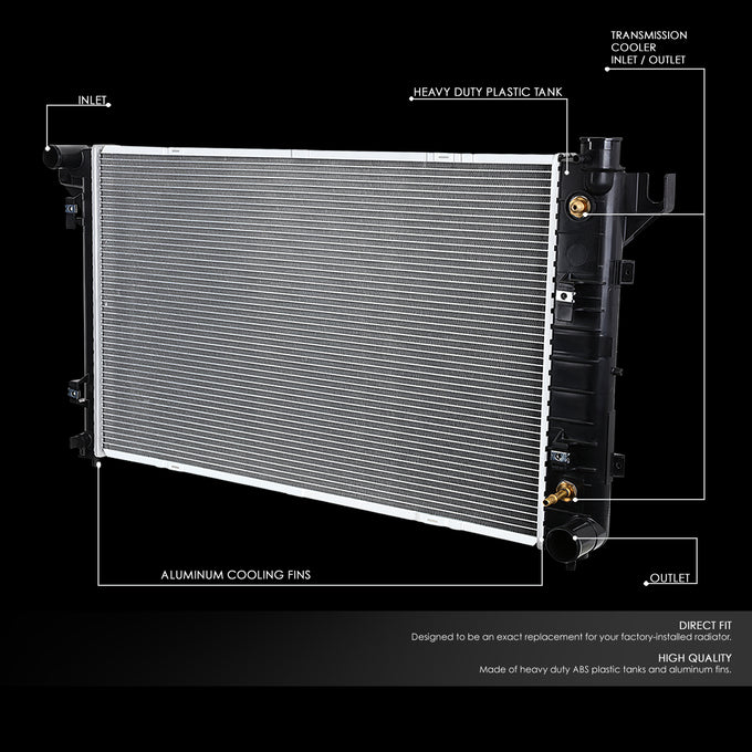 DPI 1552 Factory Style 1-Row Cooling Radiator <br>94-02 Dodge Ram 1500-3500 4000 Charger AT