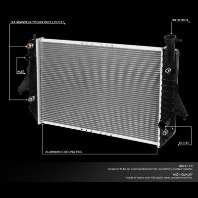 DPI 1786 Factory Style 1-Row Cooling Radiator <br>96-05 Chevy Astro, GMC Safari 4.3L AT