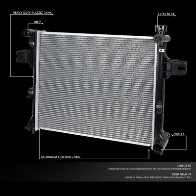 DPI 2839 Factory Style 1-Row Cooling Radiator <br>05-10 Jeep Grand Cherokee Commander