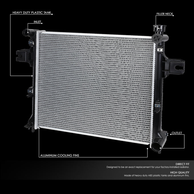 DPI 2839 Factory Style 1-Row Cooling Radiator <br>05-10 Jeep Grand Cherokee Commander