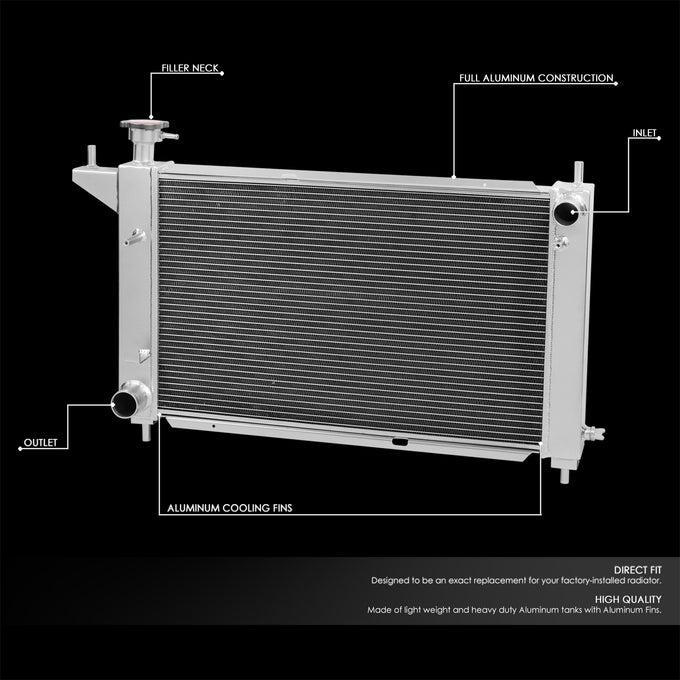 3-Rows Cooling Radiator+Fan Shroud <br>94-95 Ford Mustang MT