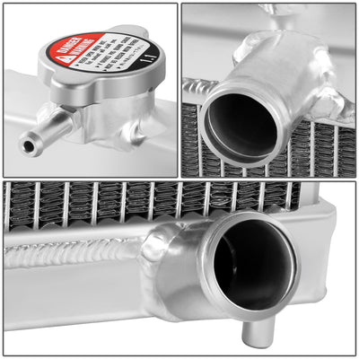 2-Rows Aluminum Cooling Radiator <br>92-00 Honda Civic, 93-97 Del Sol, 94-01 Integra