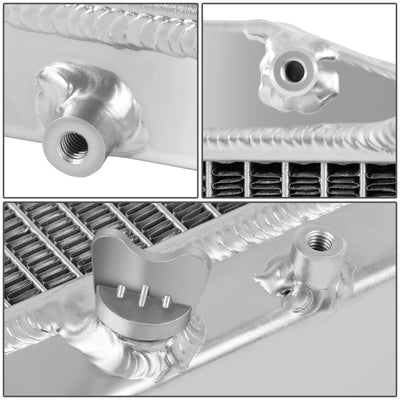 2-Rows Aluminum Cooling Radiator <br>92-00 Honda Civic, 93-97 Del Sol, 94-01 Integra